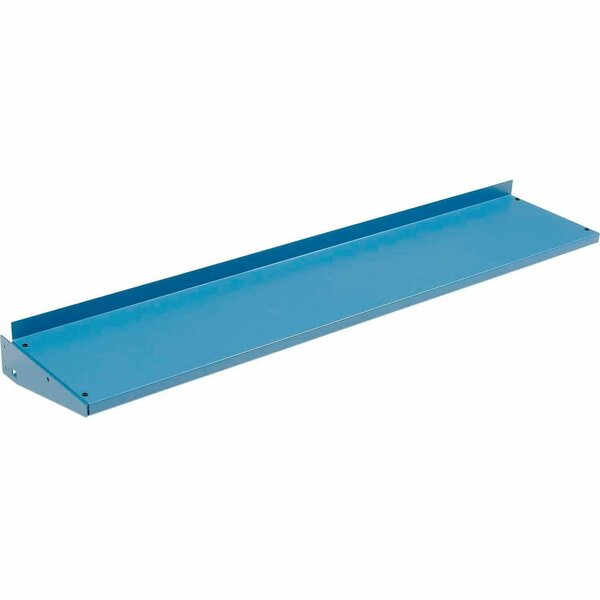 Global Industrial Upper Shelf For Bench Uprights, Steel, 60inW x 12inD, Blue 249193BL